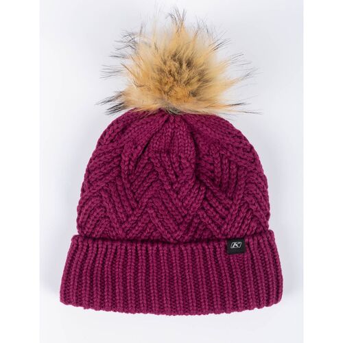 Klim Chevron Pom Beanie [Colour Option: Raspberry Radiance]