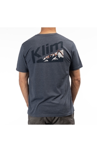 Klim Mountain Peak Navy Frost-Dress Blues Tri-Blend Tee