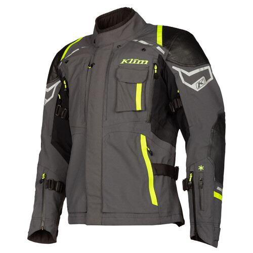 Klim Kodiak Jacket [Colour Option: Asphalt-Hi-Vis] [Size: 28]