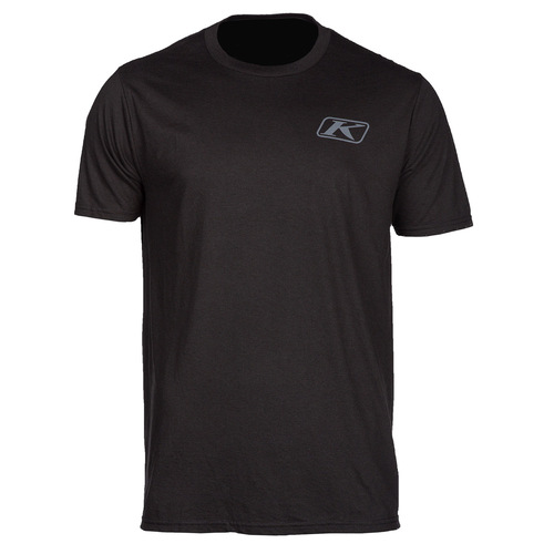 Klim Run Your Engine Short Sleeve T [Colour Option: Black-High Risk Red] [Size: XLarge]