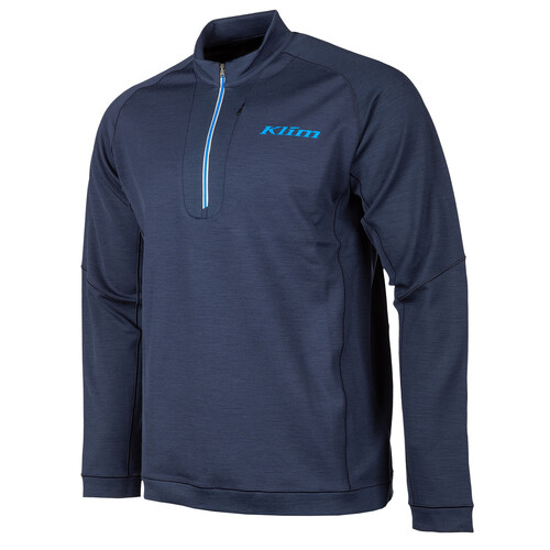 Klim Teton Merino Wool 1/4 Zip [Colour Option: Navy Blue] [Size: Medium]