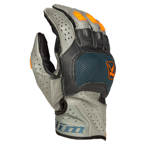 Klim Badlands Aero Pro Short Glove [Colour:Petrol-Strike Orange] [Size:Large]