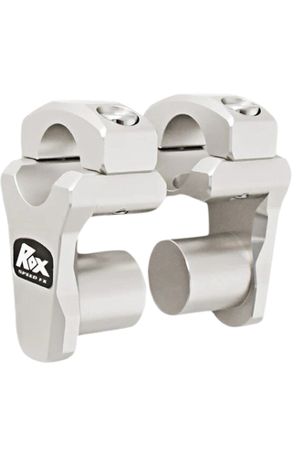 ROXspeedFX 1 1/8" Fat Bar Clear Anodised Pivoting Low Bar Risers