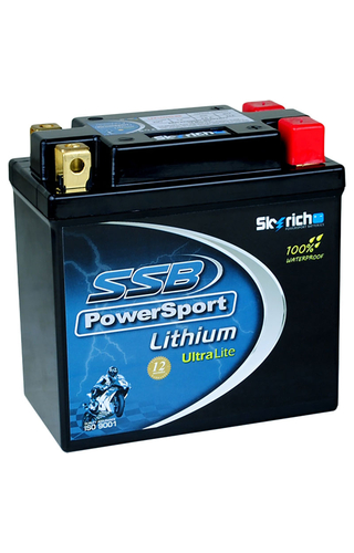 SSB PowerSport LFP14AHQ-BS Lithium Ultralite 12V Battery