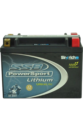 SSB PowerSport LFP20HQ-BS Ultralight Lithium Ion 12V Battery