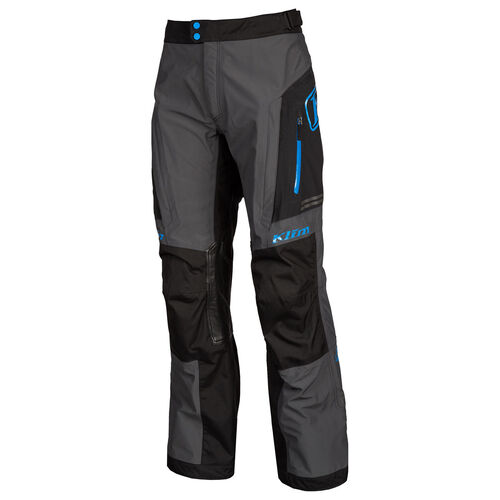 Klim Traverse Gore-Tex Pants [Colour Option: Black-Kinetic Blue] [Size: Regular (40)]