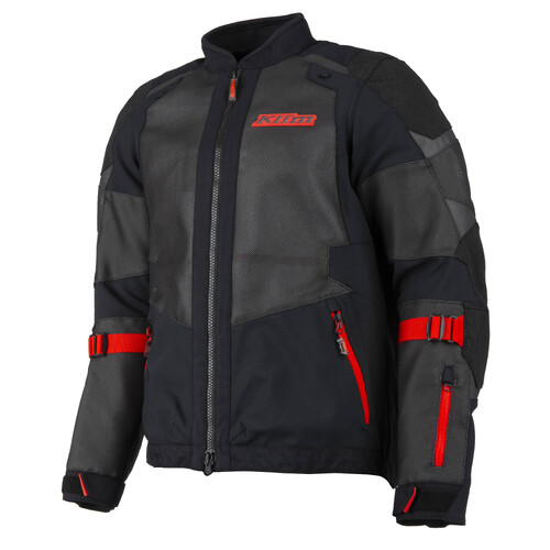 Klim Baja S4 Jacket [Colour Option: Black-Fiery Red] [Size: Large]