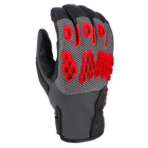 Klim Baja S4 Glove [Colour Option: Black-Fiery Red] [Size: Large]