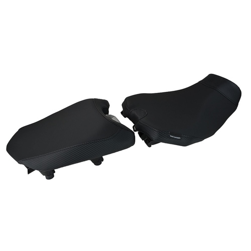 Seat Concepts Yamaha Tracer 900 ('19-'20) Comfort [Seat Option: Foam & Cover Kit] [Cover Option: Black Carbon Fiber Sides/Black Gripper Top]