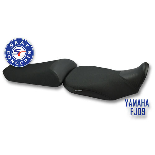 Seat Concepts Yamaha FJ-09 MT-09 Tracer (2015-2018) Comfort Black Stitching [Seat Option: Foam & Cover Kit with Matching Rear Cover] [Cover Option: Ca