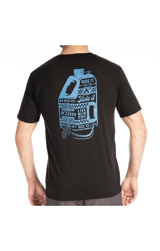 Klim Live To Ride Black-Imperial Blue Tri-Blend Tee