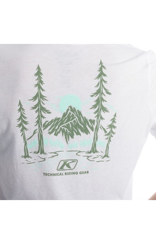 Klim Canyon Tri-Blend White/Hedge Green Womens T-Shirt