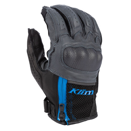 Klim Induction Glove [Colour Option: Asphalt - Electric Blue Lemonade] [Size: Small]