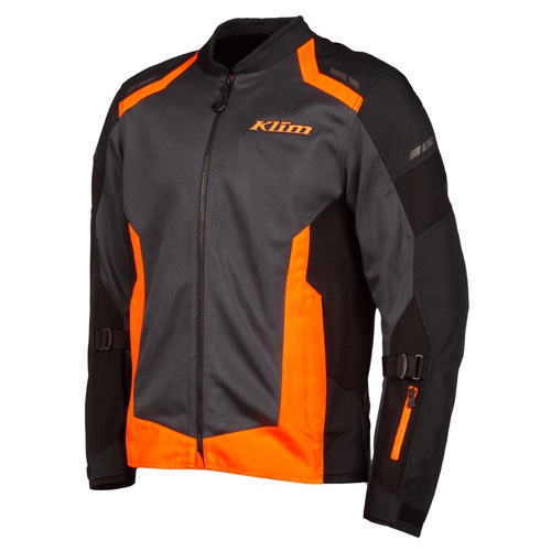 Klim Induction Jacket [Colour Option: Black-Strike Orange] [Size: Large]