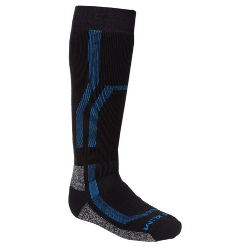 Klim Aggressor Sock 3.0 [Colour Option: Black-Electric Blue Lemonade] [Size: Medium]