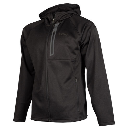 Klim Alpha Hoodie [Colour Option: Stealth Black] [Size: Small]