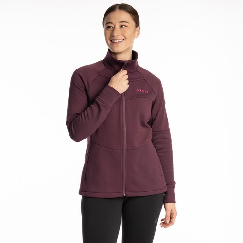 Klim Swan Valley Fleece Women's Jacket [Colour Option: Italian Plum] [Size: XLarge]