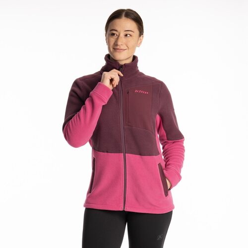 Klim Darby Canyon Fleece Women's Jacket [Colour Option: Fuchsia Red-Italian Plum] [Size: Large]