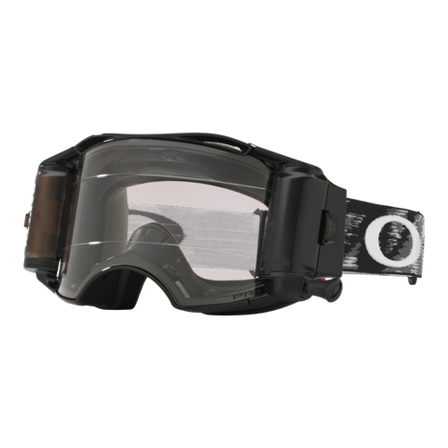 Oakley Airbrake Tuff Blocks Black Gunmetal | Clear Lense Goggles