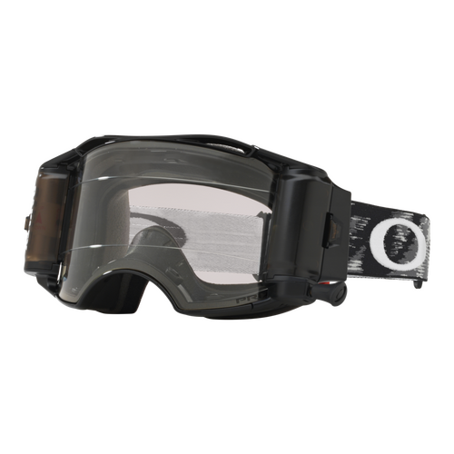 Oakley Airbrake Tuff Blocks Black Gunmetal | Clear Lense Goggles