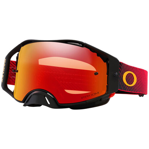 Oakley Airbrake Red Flow | Prizm MX Torch Goggles