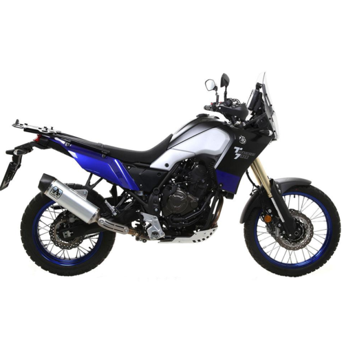 ARROW Silencer - INDY RACE Aluminium Dark with Carbon End Cap to suit Yamaha Tenere 700 ('19-'23)