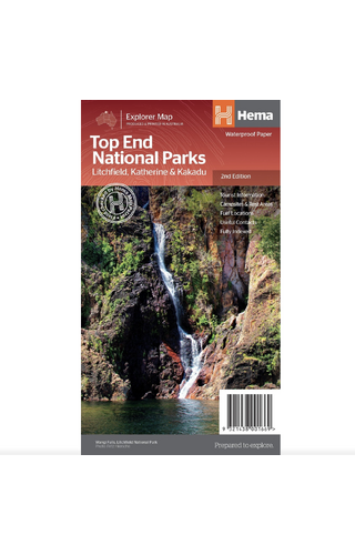 Hema Maps Top End National Parks Map: Litchfield, Katherine & Kakadu