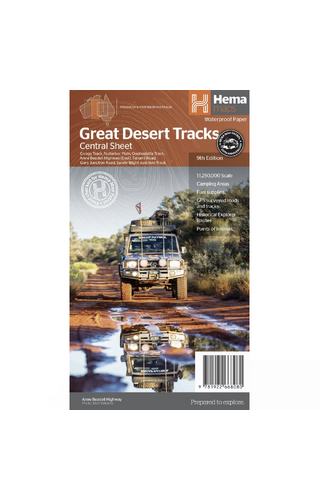 Hema Maps Great Desert Tracks Central Sheet