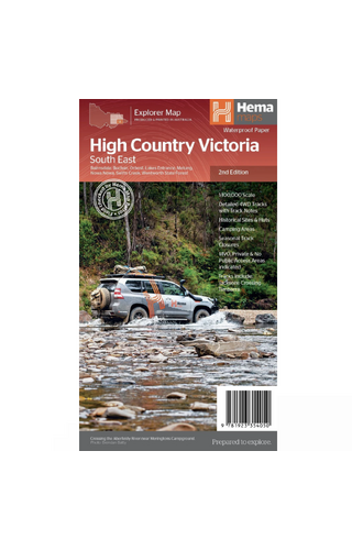 Hema Maps The Victorian High Country - South Eastern Map