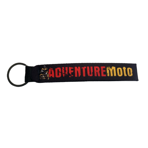 Adventure Moto Ride Explore Discover Logo Wristlet Keyring