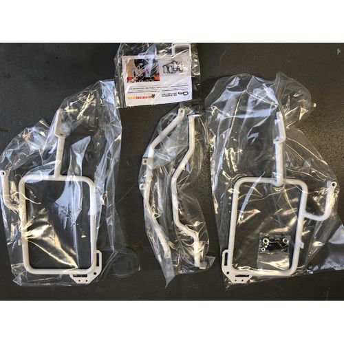 ADVM X-Frames Pannier Racks White Without Centre Section Honda Africa Twin CRF1000L (2018-Current)