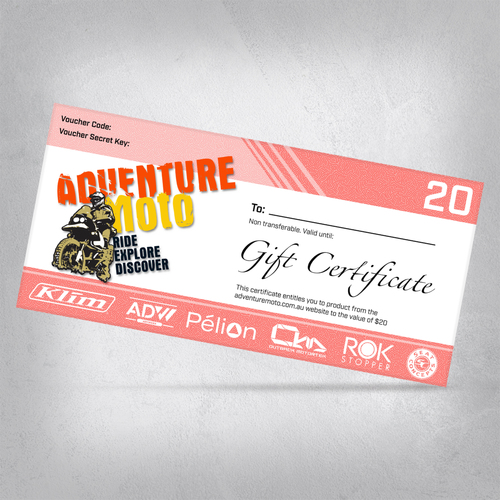$20 Adventuremoto Gift Certificate