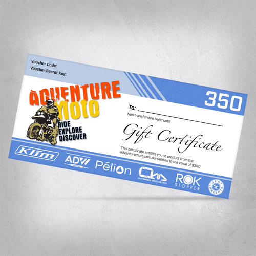 $350 Adventuremoto Gift Certificate
