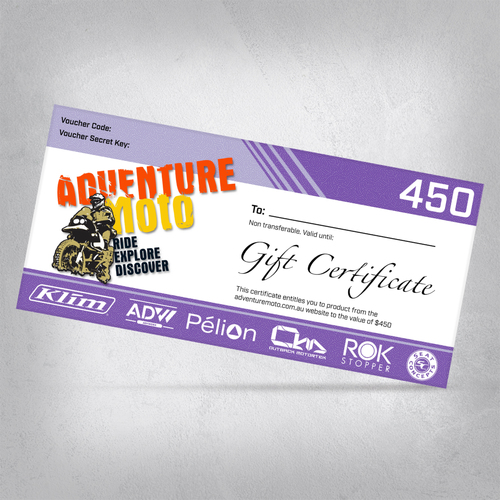 $450 Adventuremoto Gift Certificate