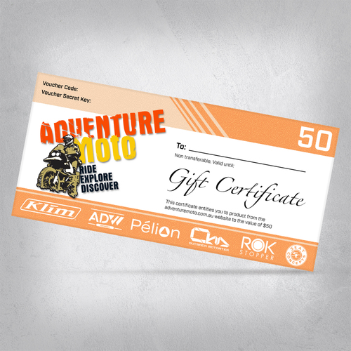 $50 Adventuremoto Gift Certificate