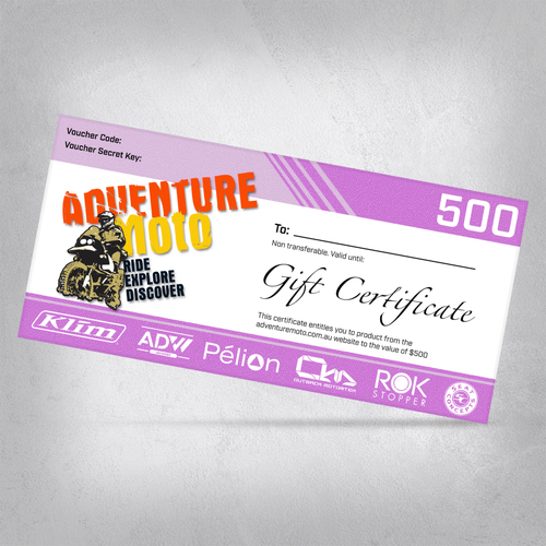 $500 Adventuremoto Gift Certificate