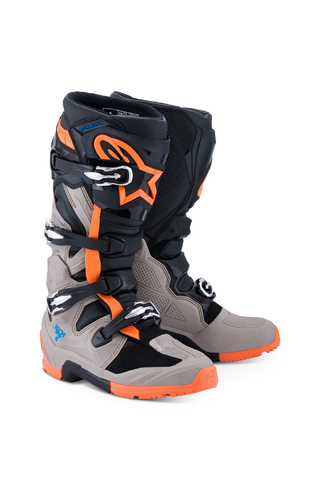 Alpinestars 2026 Tech 7 Enduro Black/Warm Grey/Flo Orange Boots