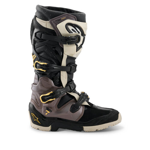 Alpinestars Tech 7 Drystar Enduro Boots Black Dark-Gray Gold [Size: 8]