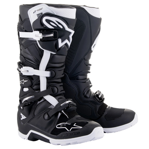 Alpinestars Tech 7 Drystar Enduro Boots [Colour Option: Black / White] [Size: 13]