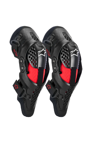 Alpinestars SX-1 Plasma Black/Red/Cool Grey Knee Guards
