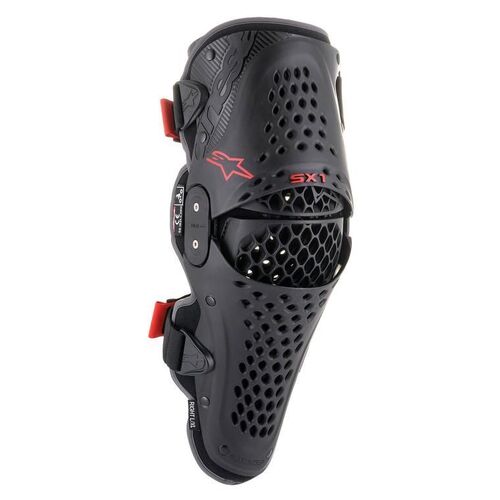 Alpinestars SX-1 Knee Protector [Colour Option: Black/Red] [Size: Small/Medium]