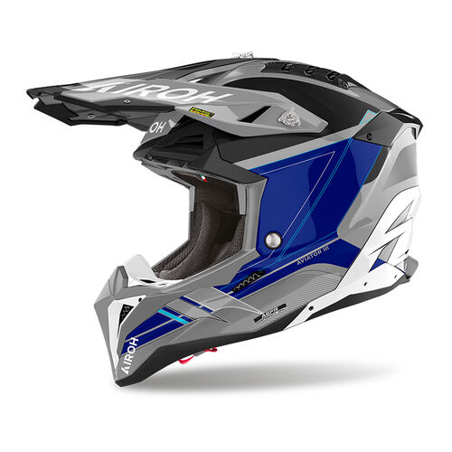 Airoh Aviator 3 [Colour Option: Saber Blue Gloss] [Size: XLarge]