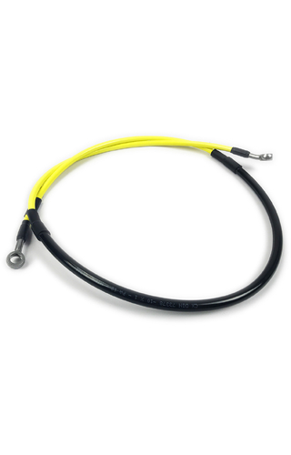 Ballards Suzuki DR650 09-21 Yellow Braided Front Brakeline