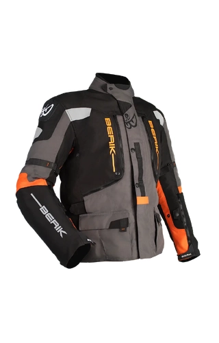 Berik Explorer ADV Textile Black/Grey/Orange Jacket