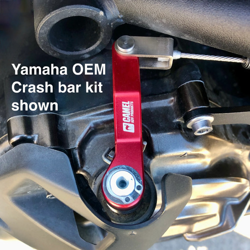 Camel ADV Yamaha Tenere 700 One Finger Clutch Kit - OEM Crash Bar Compatible [Colour Option: Black] [Compatibility: OEM Crash Bars]