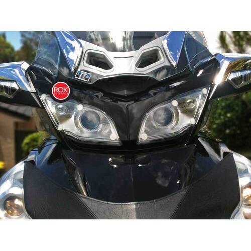 ROK Stopper Can-Am Spyder RT Roadster (Top Lights) ('10-'19) Headlight Protector Kit