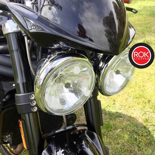 ROK Stopper Triumph Speed/Street Triple ('00-'10) Headlight Protector Kit