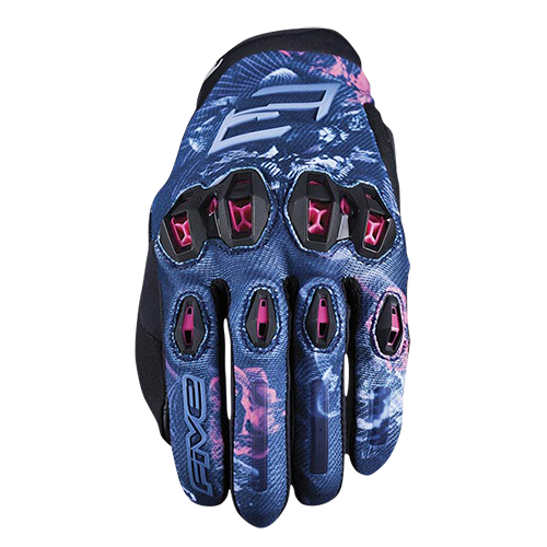 Five Gloves Stunt EVO 2 Women's Gloves [Colour Option: Flowers Pink] [Size: Large]