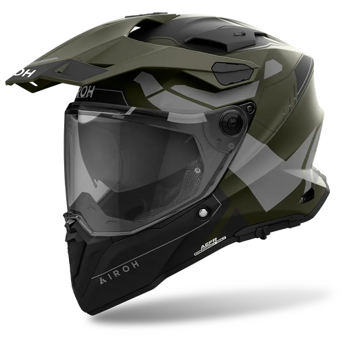 Airoh Commander 2 Reveal Military Green Helmet [Size: Small]