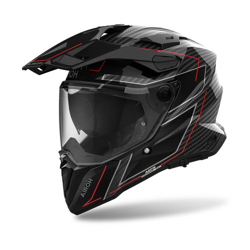 Airoh Commander 2 Full Carbon Stylish Gloss Helmet [Size: Medium]